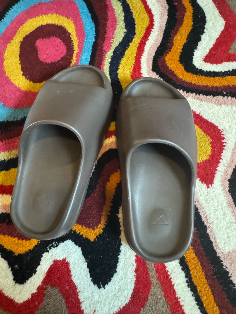 adidas Brown Foam Slide Sandals